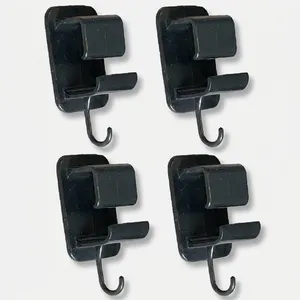 آویز تشت حمام پلیمر ABS طرح B، بسته 4 عددی، نظمدهنده دیواری، نصب با چسب دوطرفه +++A، ابعاد 10×10×8 سانتیمتر، وزن 40 گرم