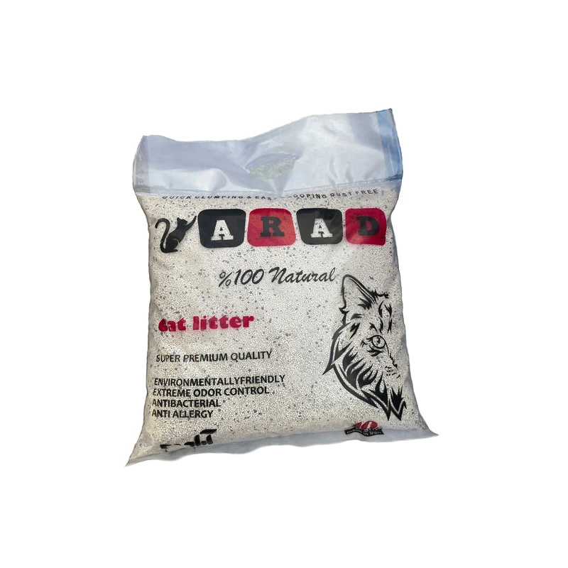 خاک گربه آراد مدل گرانول کربن دار وزن 10 کیلوگرم