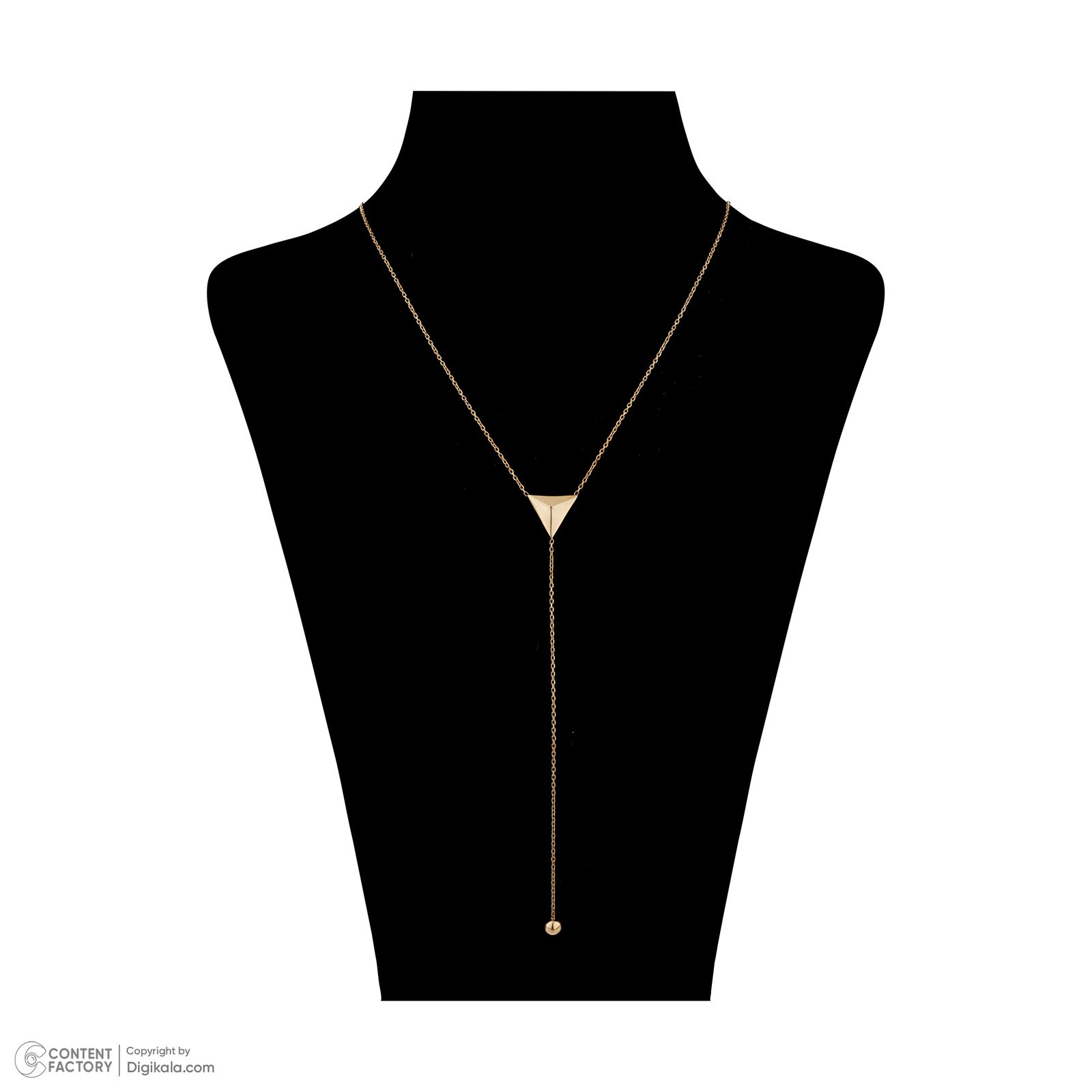 گردنبند طلا 18 عیار زنانه مایا ماهک مدل MM1824 طرح کرواتی -  - 5