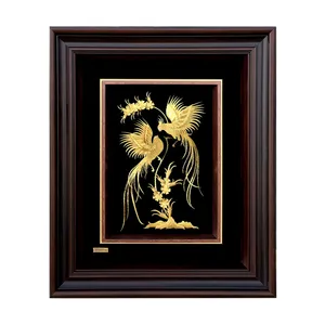  تابلو طلا کوب مارک گلد  طرح مرغ عشق کد TF03