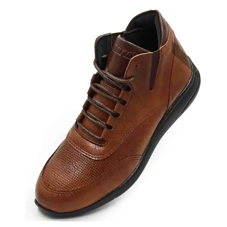 نیم بوت زنانه مدل لیان رنگ عسلی