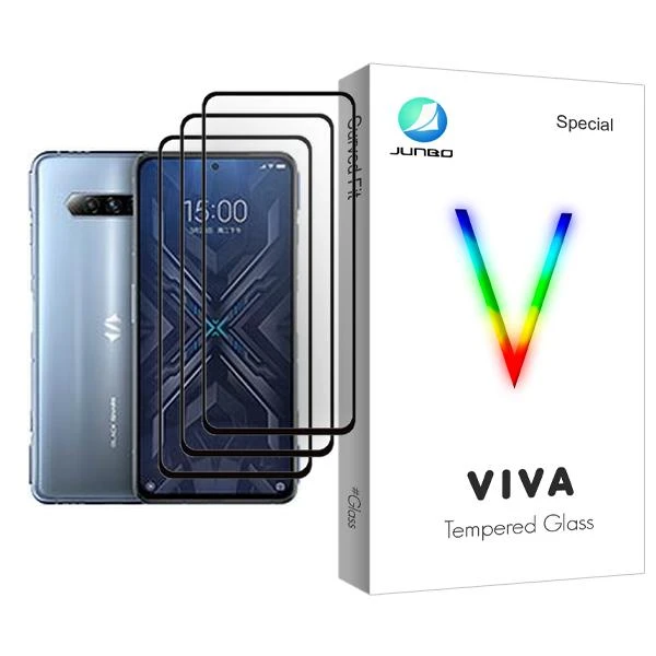 محافظ صفحه نمایش جانبو مدل Viva Glass MIX003 مناسب برای گوشی موبایل شیائومی Black Shark 4 بسته سه عددی