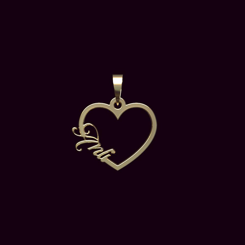 آویز گردنبند طلا 18 عیار زنانه مدوپد مدل اسم آنلی anli کد PB1-10270