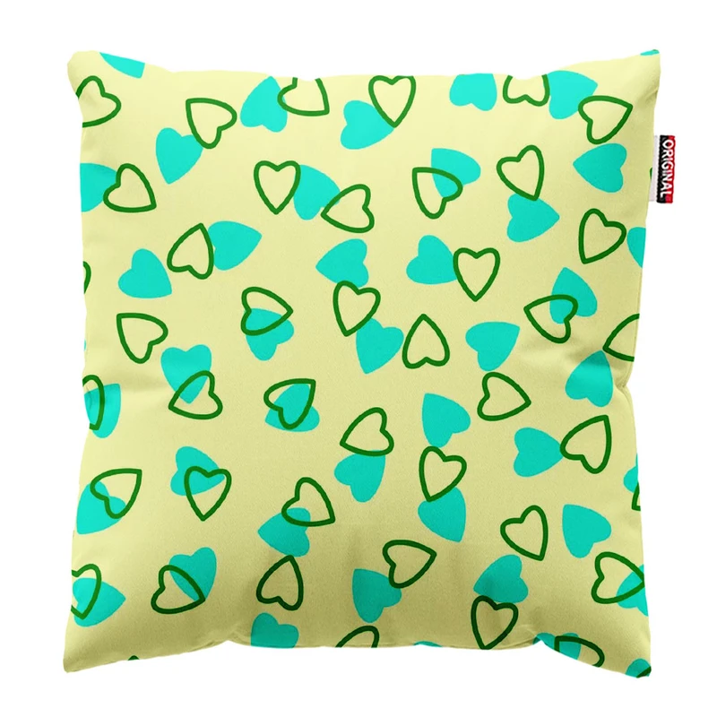 کوسن پاد آفرین طرح قلب کد 2852 سایز 30*30 سانتی متر