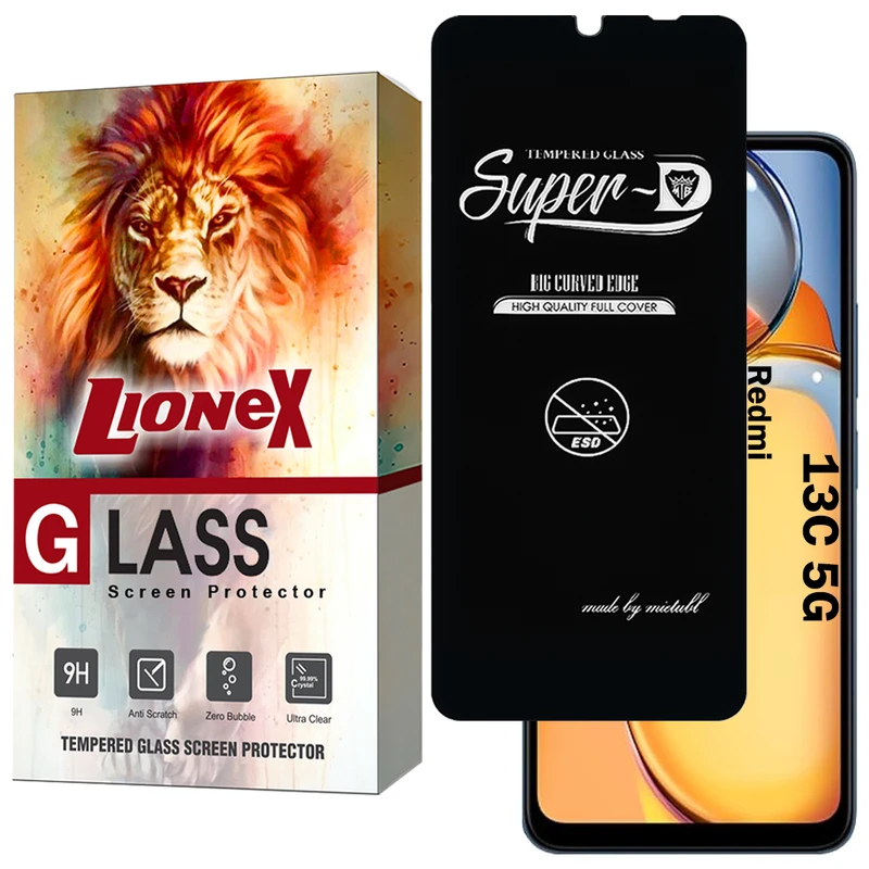 محافظ صفحه نمایش لایونکس مدل SUPERDNL مناسب برای گوشی موبایل شیائومی Redmi 13C 5G