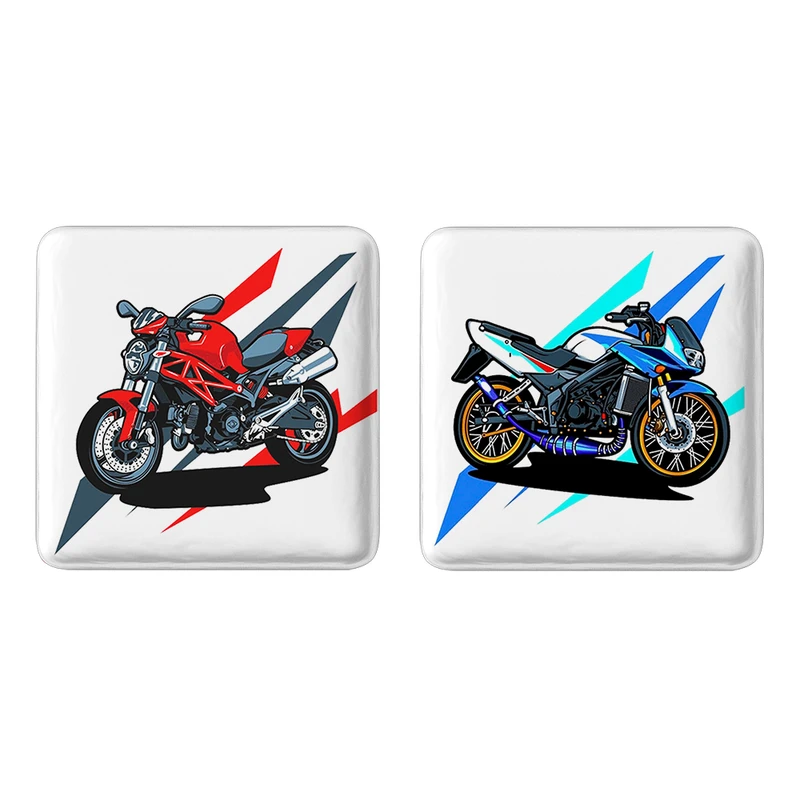 مگنت خندالو طرح موتور سیکلت کد 1034710343 مجموعه 2 عددی