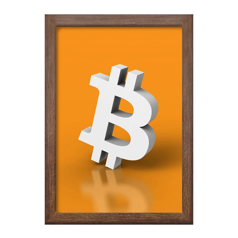 تابلو خندالو طرح ارز دیجیتال بیت کوین  کد 10874