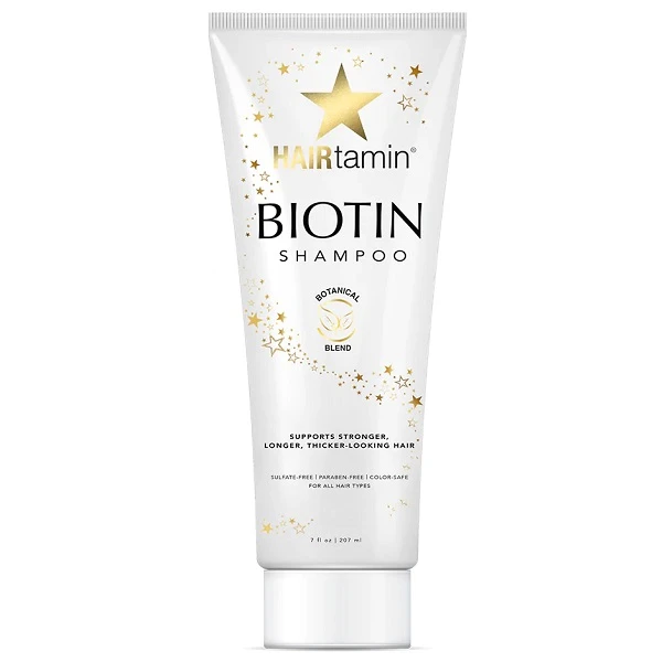 شامپو تقویت کننده مو هيرتامين مدل Biotin حجم 207 میلی لیتر
