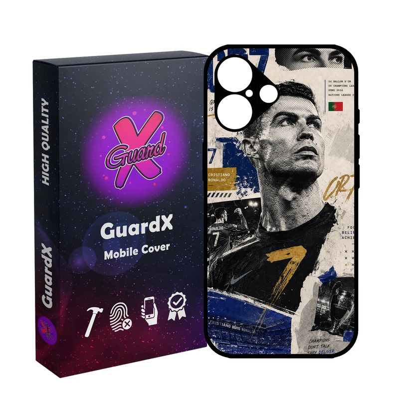 کاور گارد ایکس طرح CR7 مدل 11096 مناسب برای گوشی موبایل اپل iPhone 16