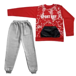 ست سویشرت و شلوار پسرانه مدل Sport Boy رنگ قرمز