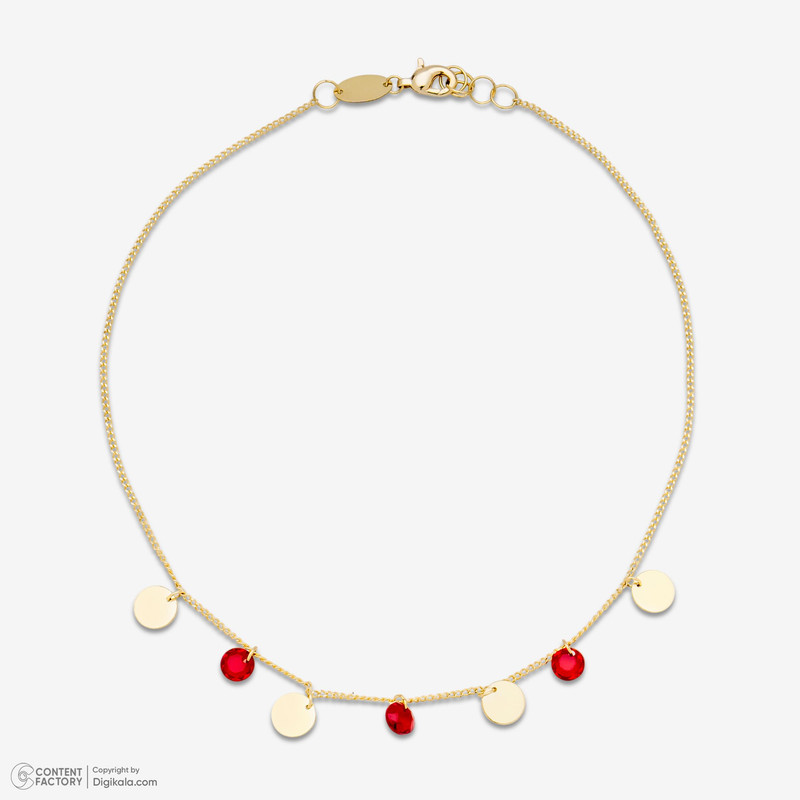 پابند طلا 18 عیار زنانه روبی آرت گالری مدل 330010