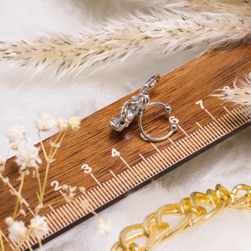 عکس شماره 5 : پیرسینگ گوش زنانه ماصرم مدل لاله گوشی کد er2069