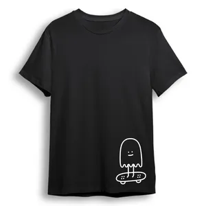 تی شرت آستین کوتاه زنانه مدل روح کد M41 رنگ مشکی