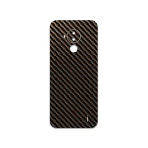 MAHOOT Glossy-Brown-Fiber Cover Sticker for Nokia C30