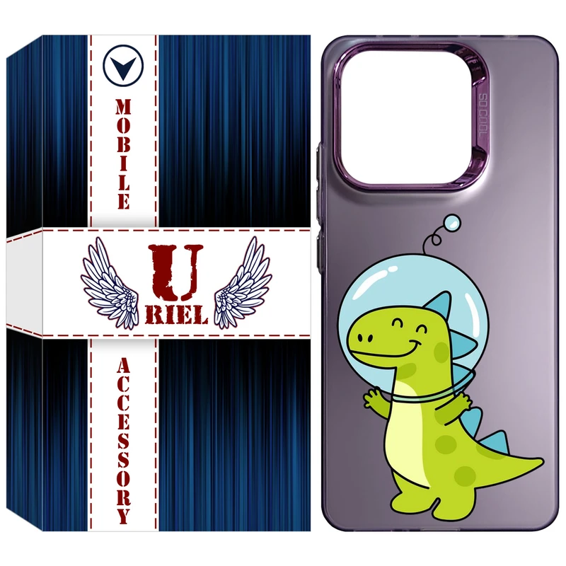 کاور یوریل مدل SCL کد 62 طرح دایناسور فضانورد مناسب برای گوشی موبایل شیائومی Redmi Note 13 4G