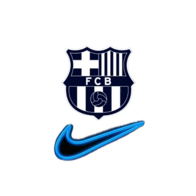 استیکر پارچه و لباس پاد آفرین مدل فوتبالی بارسلونا کد 4243