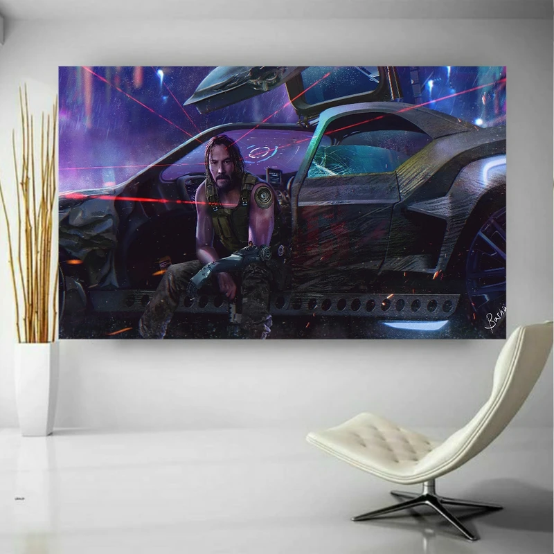 پوستر دیواری طرح گیم Cayber punk مدل SDP4056