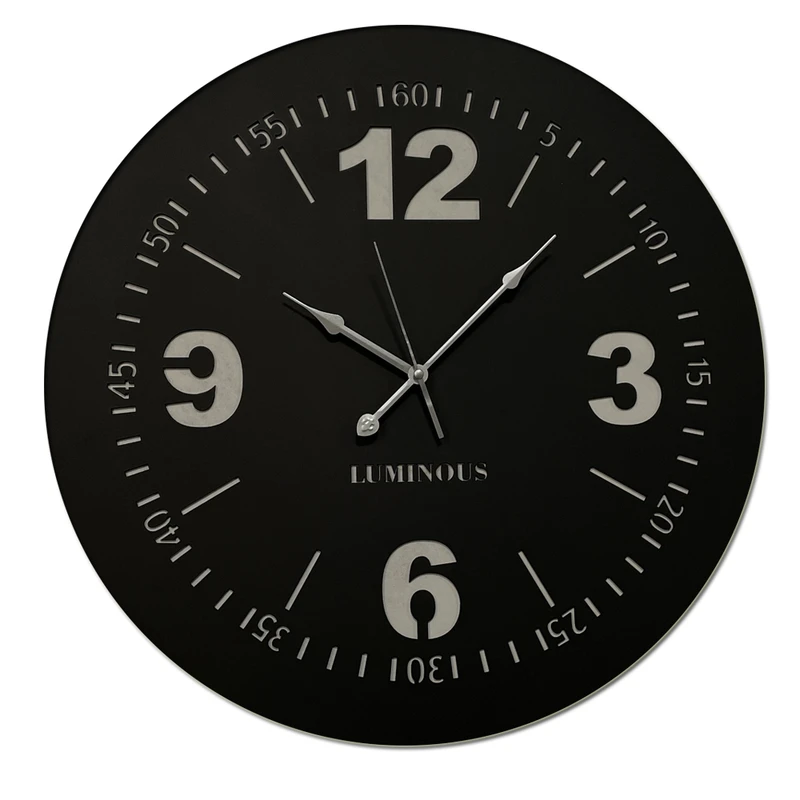 ساعت دیواری لومینس طرح لاتین درشت 056