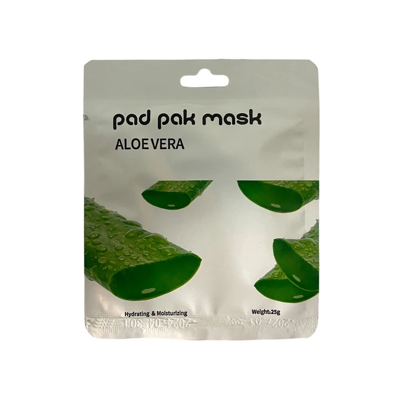 ماسک صورت ورقه ای پد پاک مدل آلوئه ورا مناسب برای انواع پوست بسته 5 عددی