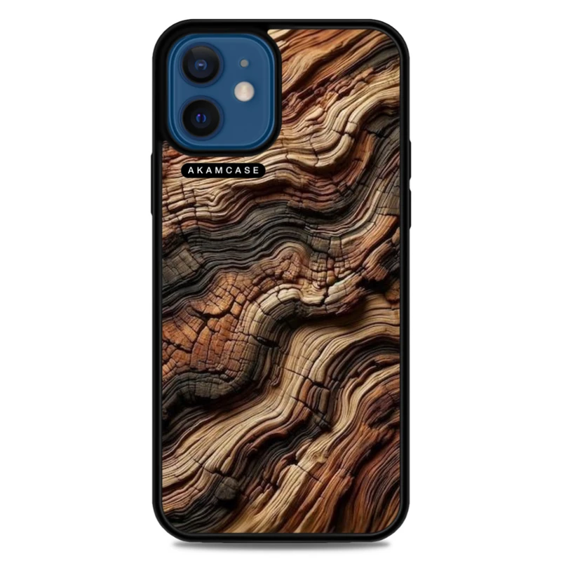 کاور آکام مدل AMC-WA12M-WOOD-1 مناسب برای گوشی موبایل اپل iPhone 12 Mini