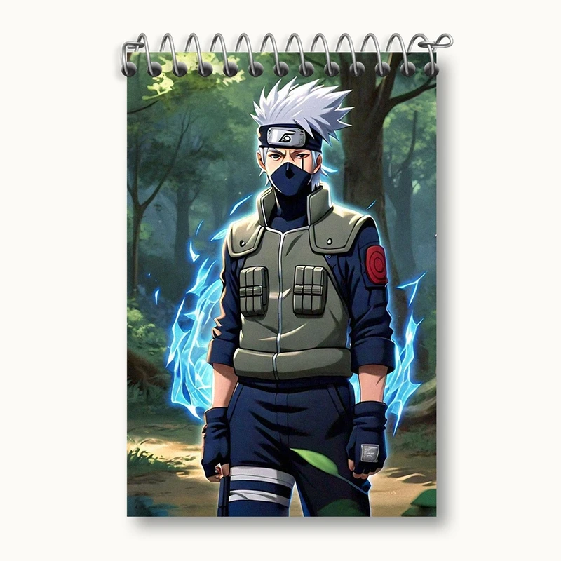دفتر یادداشت 50 برگ خندالو مدل انیمه ناروتو (Naruto) کد F2494