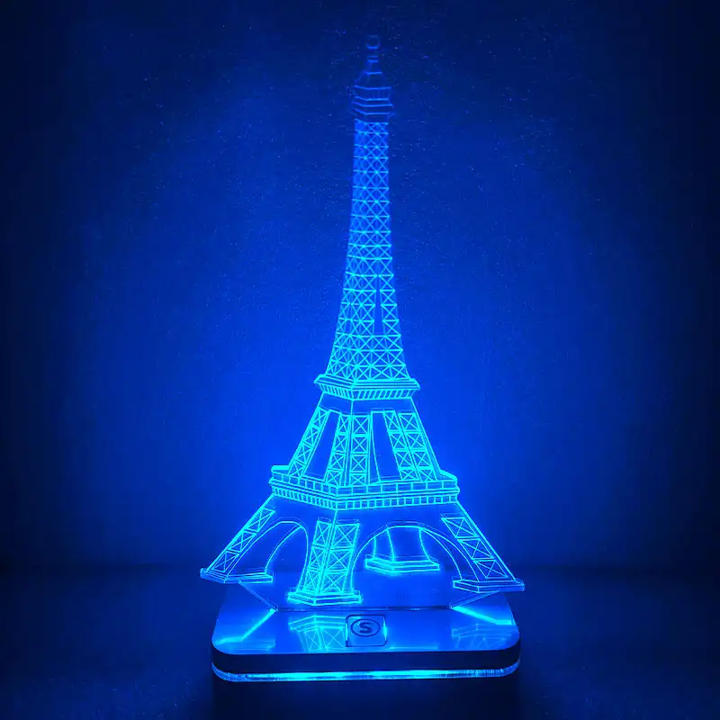 چراغ خواب سان لیزر طرح برج ایفل مدل هفت رنگ