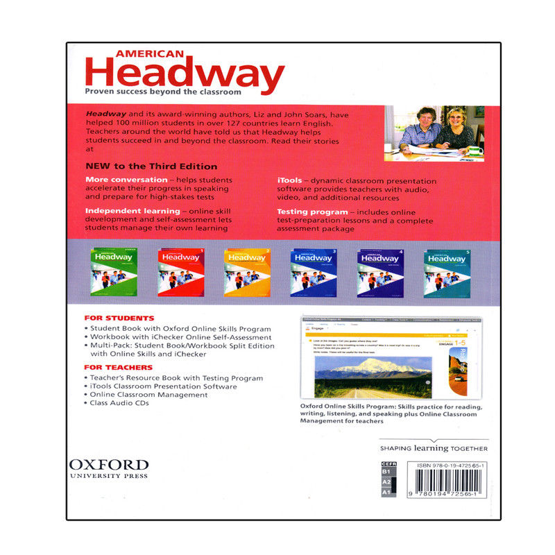 کتاب American Headway 1 Third Edition اثر Liz And John Soars انتشارات سپاهان