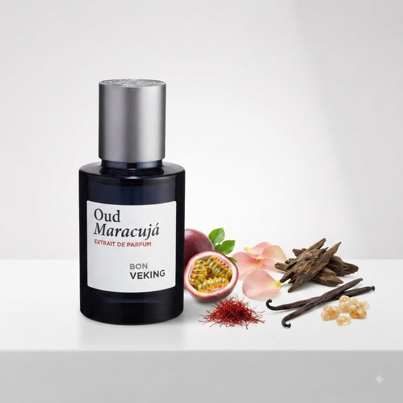عطر جیبی مردانه بن وکینگ مدل Oud Maracuja با رایحه گرم و تلخ حجم 25 میلی‌لیتر 