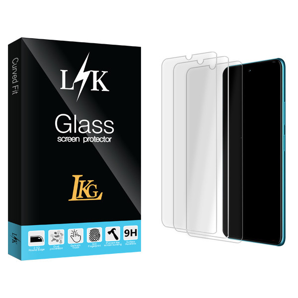 محافظ صفحه نمایش شیشه ای ال کا جی مدل LK Glass MIX3 مناسب برای گوشی موبایل سامسونگ Galaxy A10s بسته سه عددی