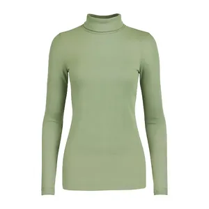 بلوز آستین بلند یقه اسکی زنانه ایپلیک زی مدل کبریتی کد IP24.3