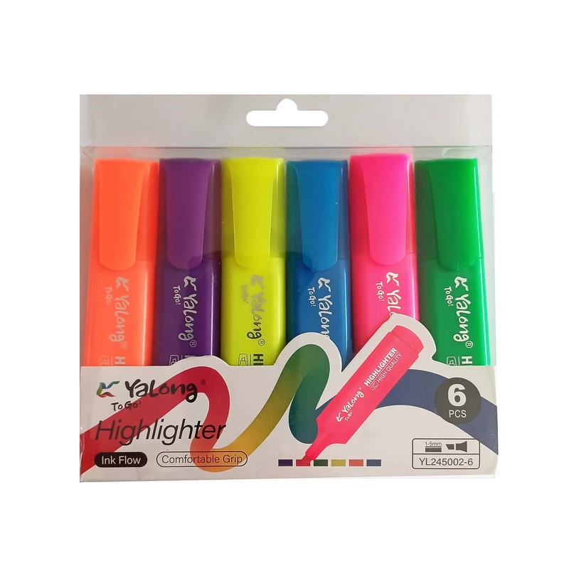 ماژیک علامت گذار یالونگ مدل YL2450026 بسته 6 عددی