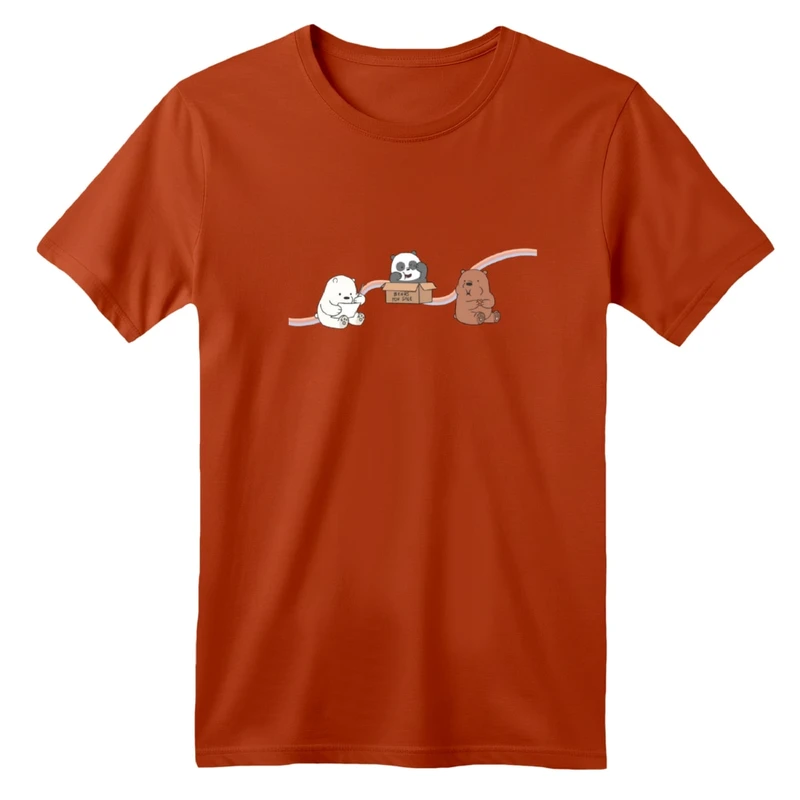 تی شرت آستین کوتاه بچگانه مدل سه خرس جعبه