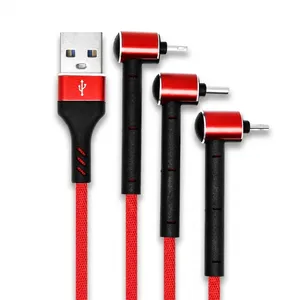 Tsco TC A100 USB To MicroUSB/Lightning/Type-c Cable 1.2m
