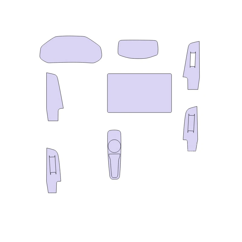 برچسب محافظ مانیتور و کنسول اس ان بلو مدل KX5PPF مناسب برای کی ام سی X5 مجموعه 8 عددی