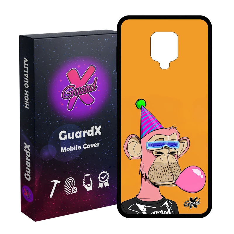 کاور گارد ایکس طرح میمون مدل Glass10433 مناسب برای گوشی موبایل شیائومی Redmi Note9 Pro/Note 9 Pro Max/Redmi Note 9S/MI Poco M2 Pro