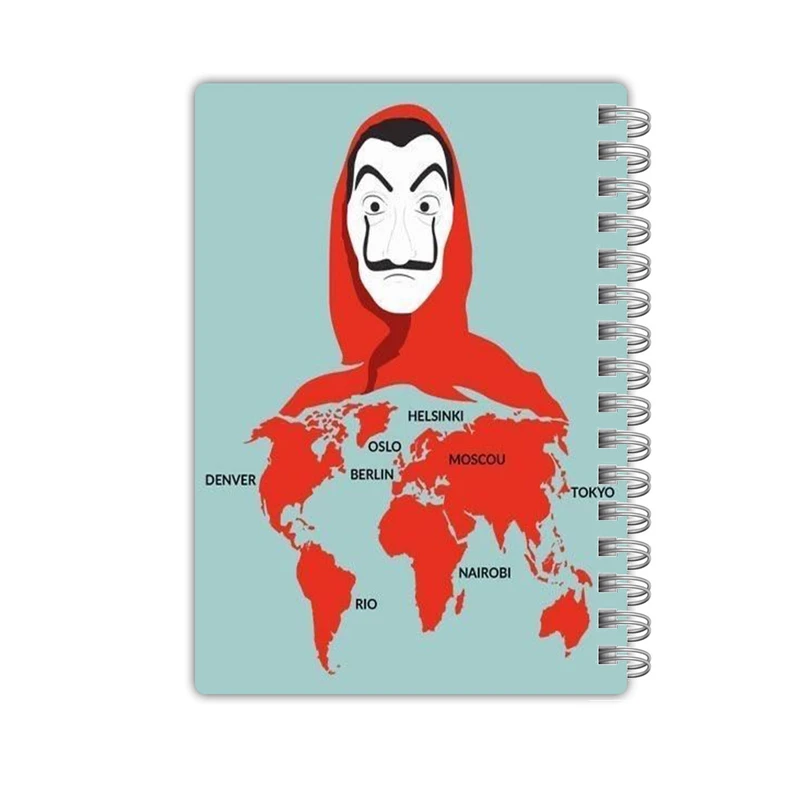 دفترچه یادداشت 50 برگ مدل Money Heist کد 2133
