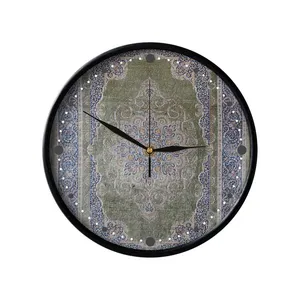 ساعت دیواری مدوپد طرح فرش قم ترنجی مدل C-Ghom054