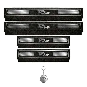 برچسب پارکابی خودرو لندمون کد LM093 MS مناسب برای کیا ریو مجموعه 4 عددی به همراه جا کلیدی