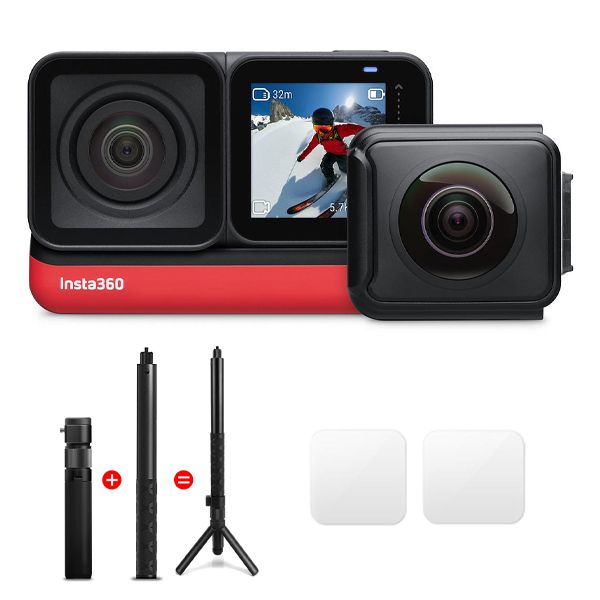 دوربین فیلم برداری ورزشی اینستا 360 مدل Insta360 TWIN EDITION به همراه لوازم جانبی