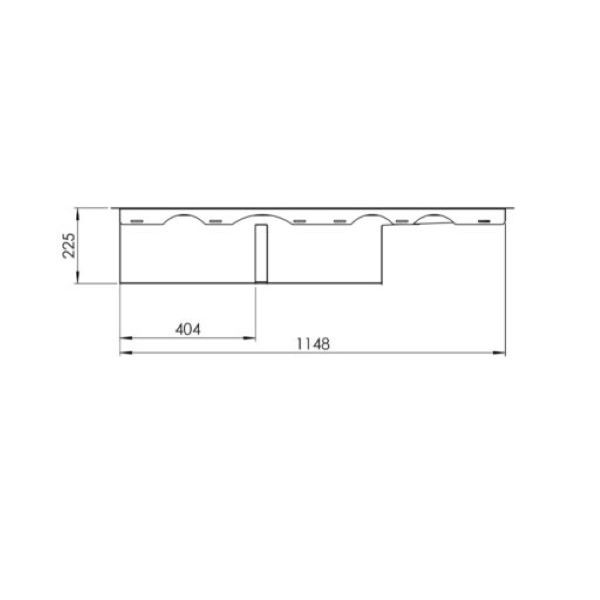 سینک ظرفشویی استیل توکار دو لگنه کن مدل BCN306 سینک ظرفشویی استیل توکار دو لگنه کن مدل BCN306