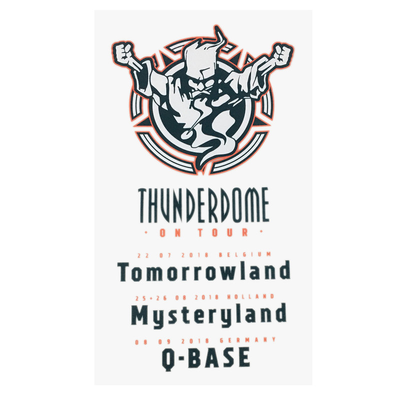 استیکر پارچه و لباس مدل thunderdome