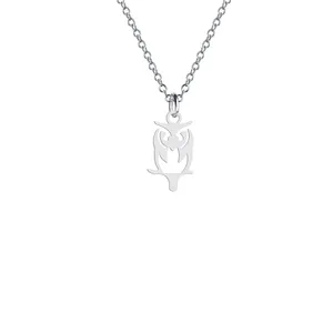 گردنبند نقره زنانه هایکا مدل جغد کد n.ha2-35