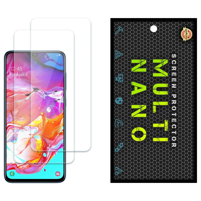 محافظ صفحه نمایش مولتی نانو مدل X-S2N مناسب برای گوشی موبایل سامسونگ Galaxy A70 بسته دو عددی