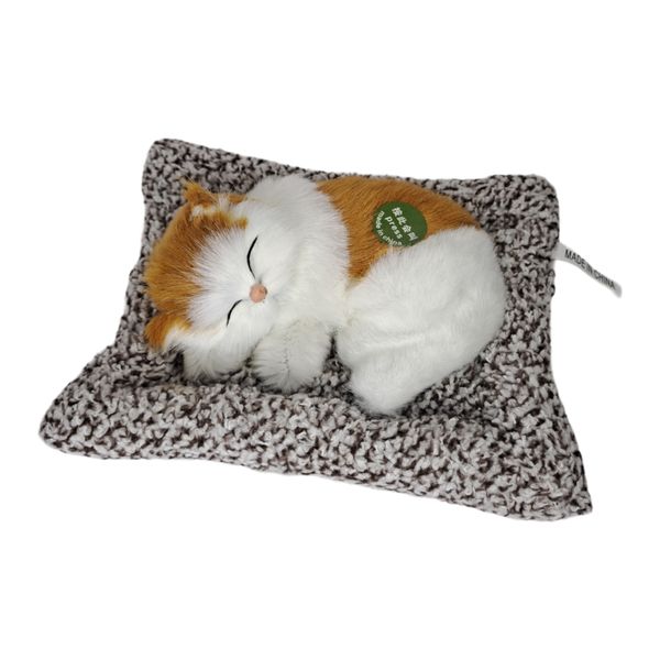 عروسک طرح گربه مدل بالشتی طول 18 سانتی متر