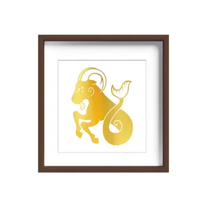 تابلو طلاکوب زرکات طرح ماه تولد دی مدل Capricorn 2