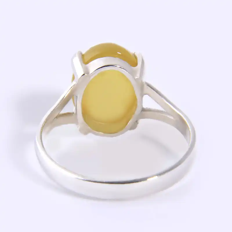 انگشتر نقره زنانه بازرگانی میلادی مدل سنگ عقیق شرف الشمس رکاب سیلندری کد AW_074