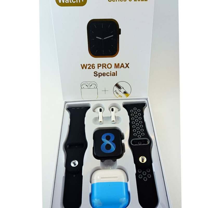 ساعت هوشمند مدل W26 PRO MAX به همراه هدفون