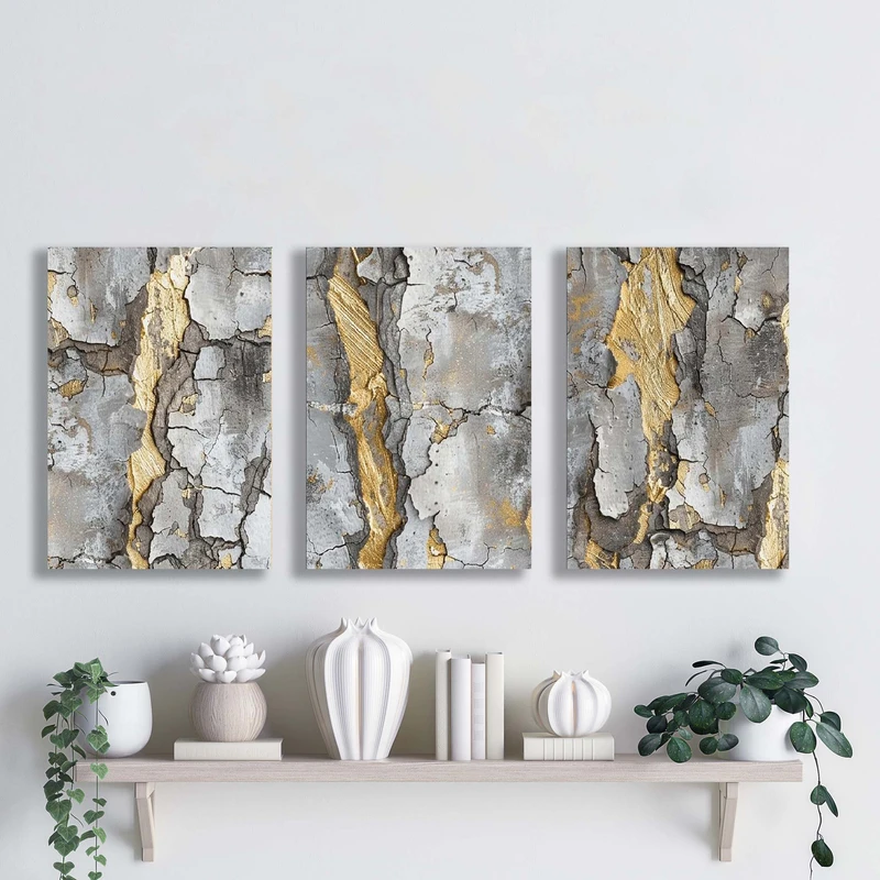 تابلو شاسی آتریسا مدل آبستره ATA154 مجموعه سه عددی