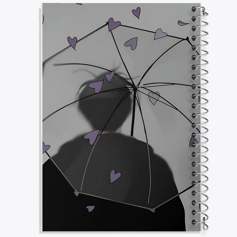 دفتر شطرنجی 50 برگ خندالو طرح پسر و چتر کد N4303