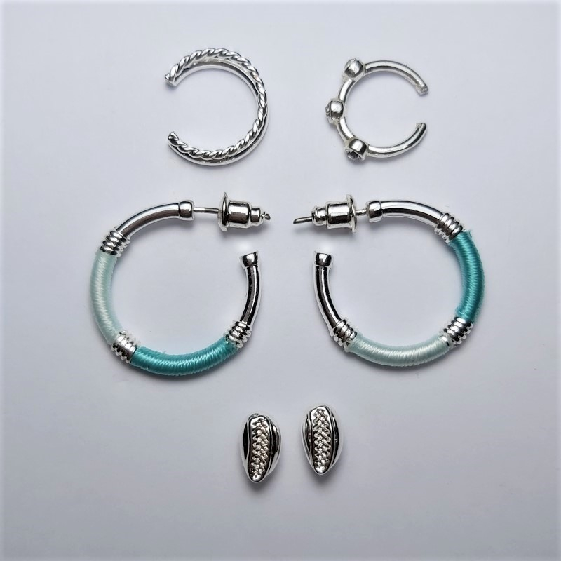 پیرسینگ گوش زنانه اکسسورایز مدل 1122 مجموعه 4 عددی